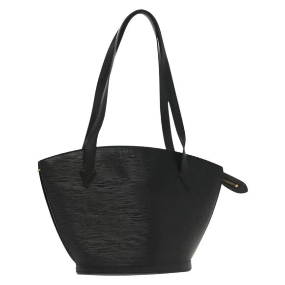 LOUIS VUITTON Epi Saint Jacques Powanie Long Bag Black M52332 LV Auth 136886 - Picture 1 of 16